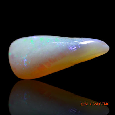 1.00 Cts Natural Australian Fire Opal Loose Gemstone Fancy Cabochon 15x5x3 mm AG-678