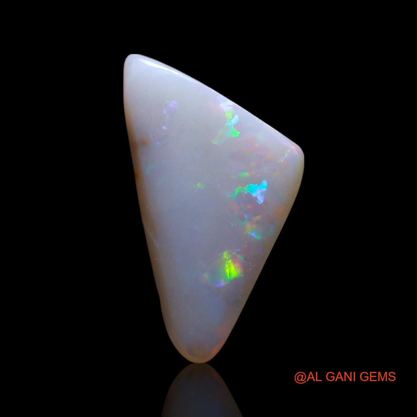 1.00 Cts Natural Australian Fire Opal Trillion Cabochon Loose Gemstone For Jewelry 14x7x2 mm AG-679