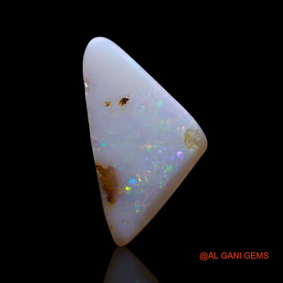 1.00 Cts Natural Australian Fire Opal Trillion Cabochon Loose Gemstone For Jewelry 14x7x2 mm AG-679