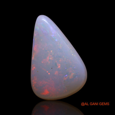 1.50 Cts Natural Australian Fire Opal Loose Gemstone Pear Cabochon 12x9x2 mm AG-67