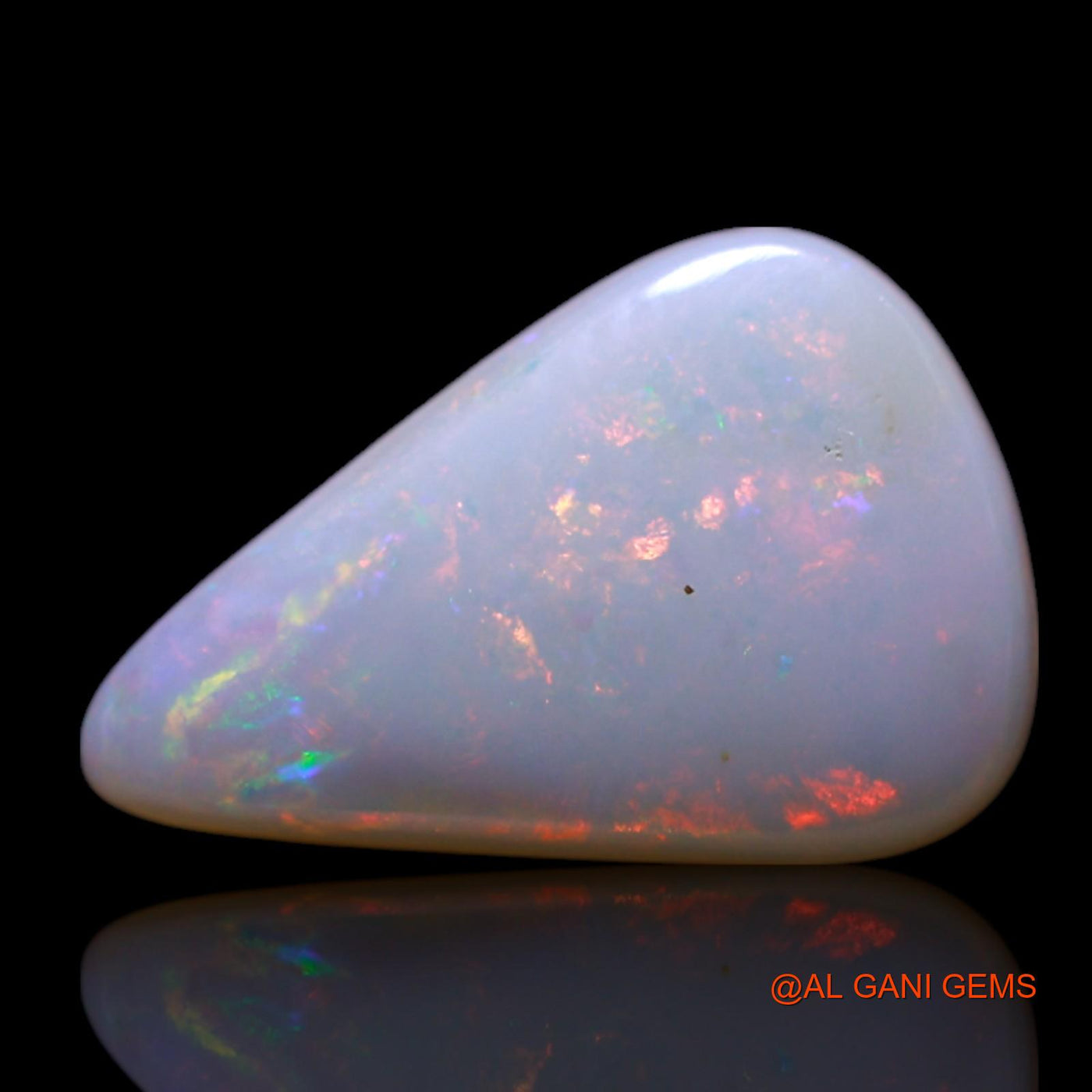 1.50 Cts Natural Australian Fire Opal Loose Gemstone Pear Cabochon 12x9x2 mm AG-67