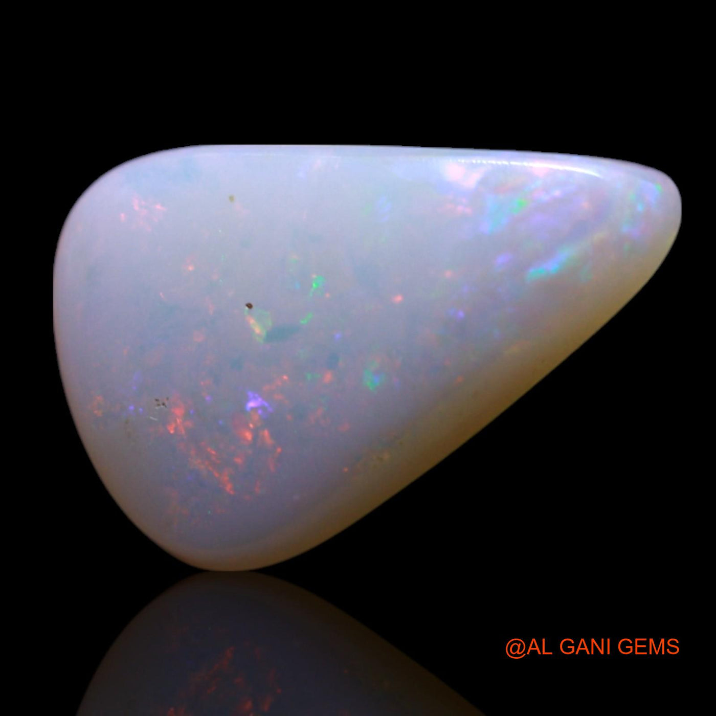 1.50 Cts Natural Australian Fire Opal Loose Gemstone Pear Cabochon 12x9x2 mm AG-67