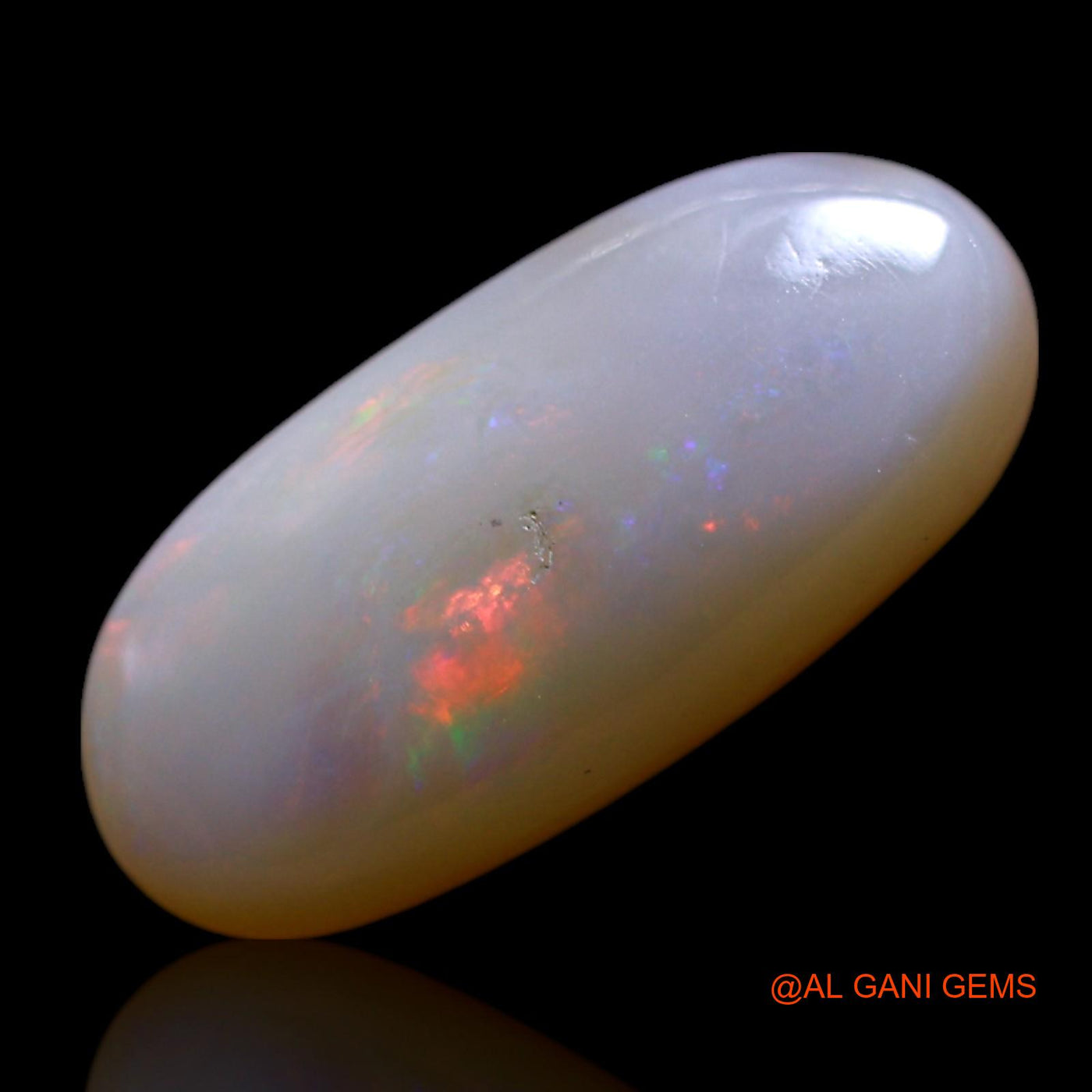 3.00 Cts Natural Australian Fire Opal Loose Gemstone Oval Cabochon 14x7x4 mm AG-680