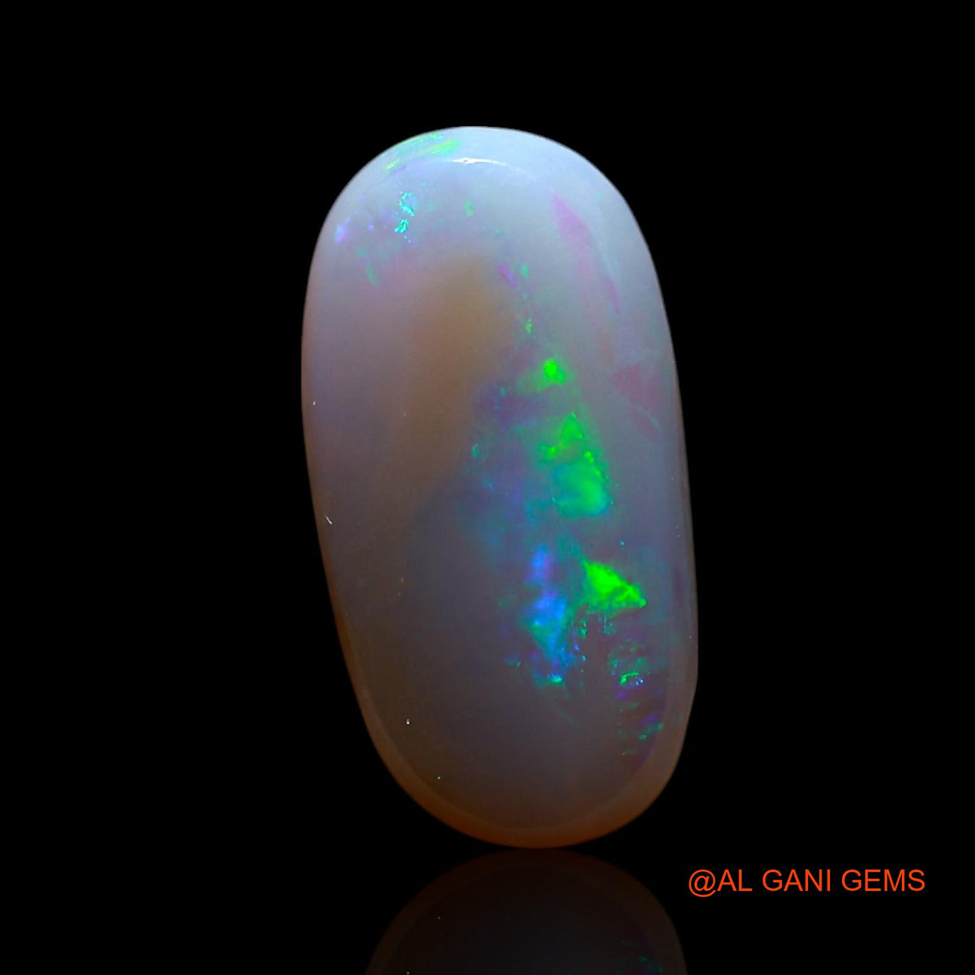 2.00 Cts Natural Australian Fire Opal Oval Cabochon Loose Gemstone For Jewelry 14x7x3 mm AG-681