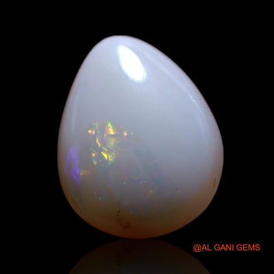 3.00 Cts Natural Australian Fire Opal Loose Gemstone Pear Cabochon 12x10x4 mm AG-685