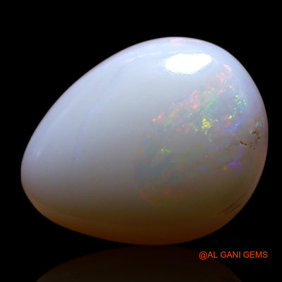 3.00 Cts Natural Australian Fire Opal Loose Gemstone Pear Cabochon 12x10x4 mm AG-685