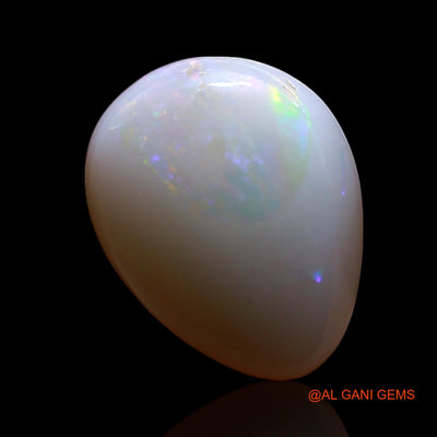 3.00 Cts Natural Australian Fire Opal Loose Gemstone Pear Cabochon 12x10x4 mm AG-685