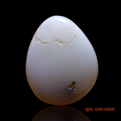 3.00 Cts Natural Australian Fire Opal Loose Gemstone Pear Cabochon 12x10x4 mm AG-685