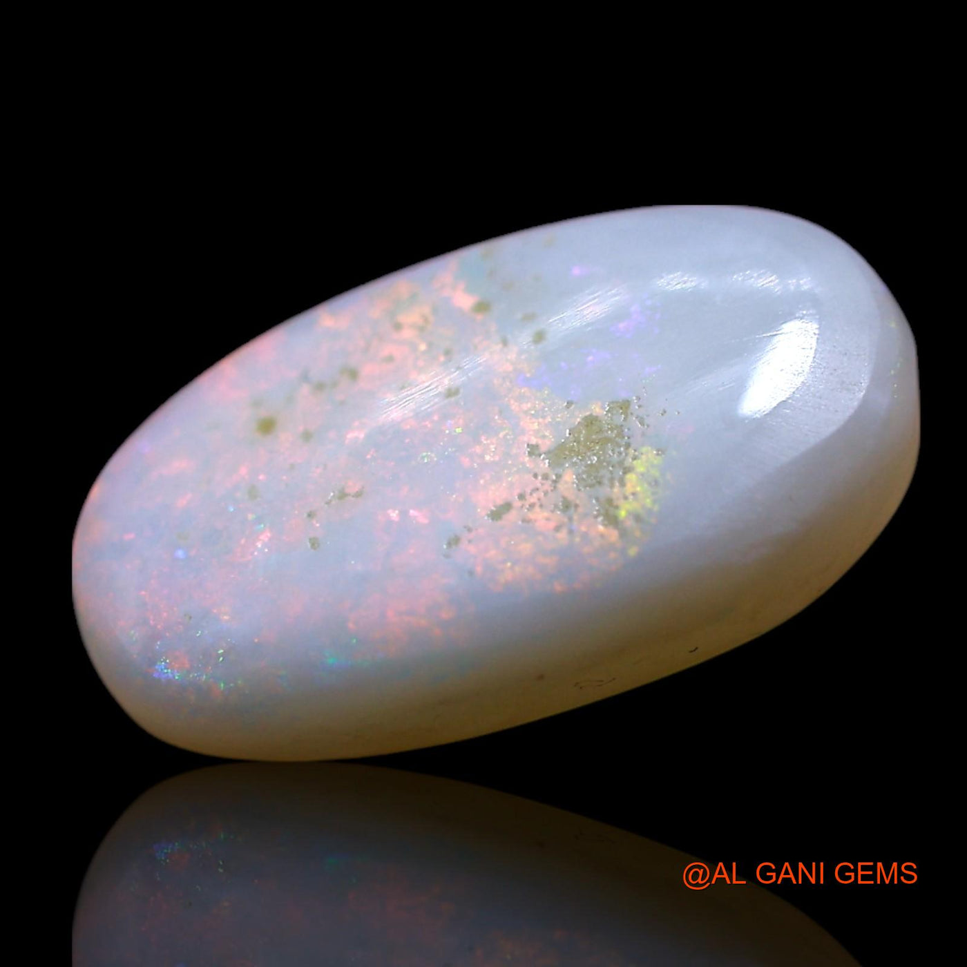 2.00 Cts Natural Australian Fire Opal Loose Gemstone Oval Cabochon 13x8x3 mm AG-686