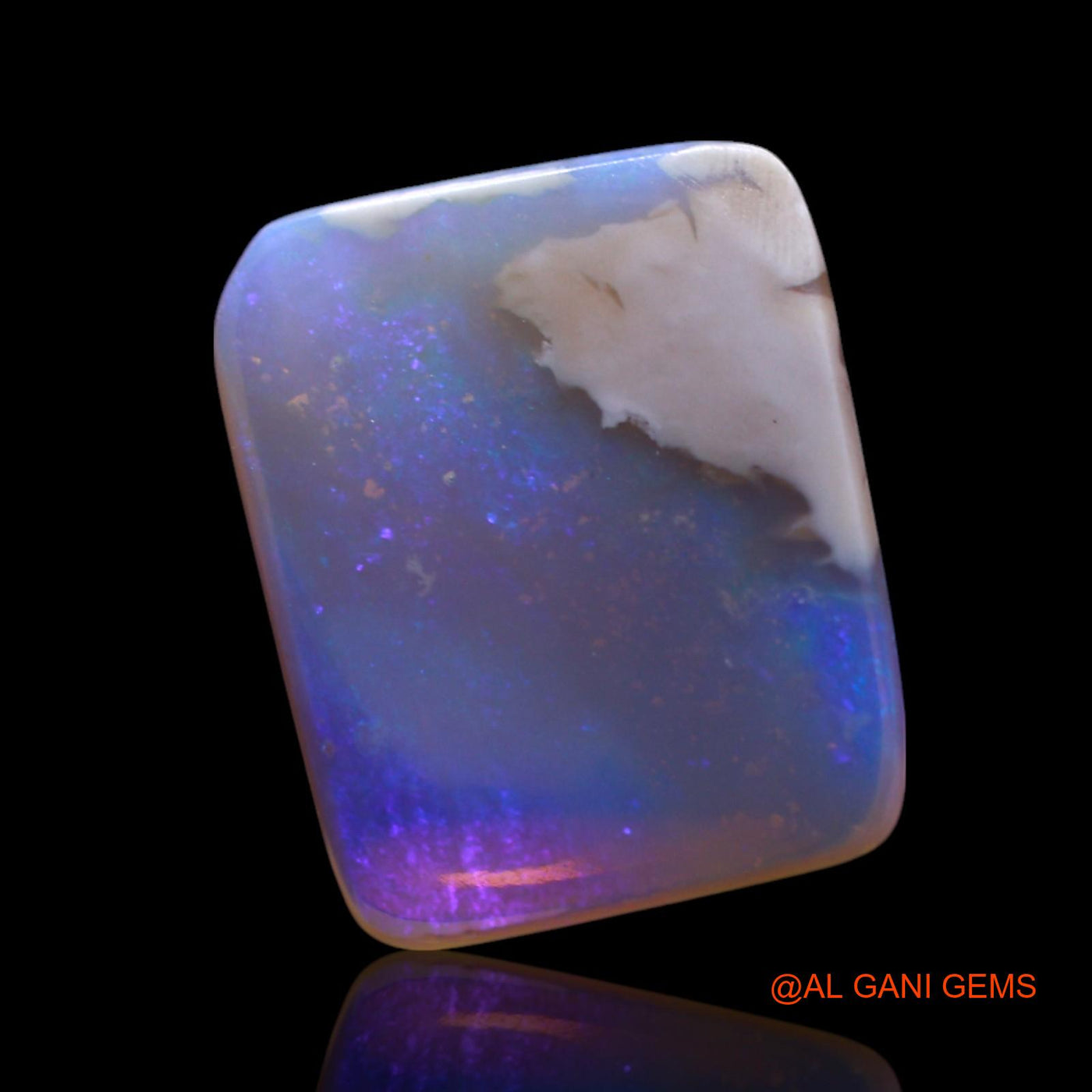 Natural Untreated Fire Opal Loose Gemstone Square Cabochon From Australia 2.00 Cts 11x9x3 mm AG-687