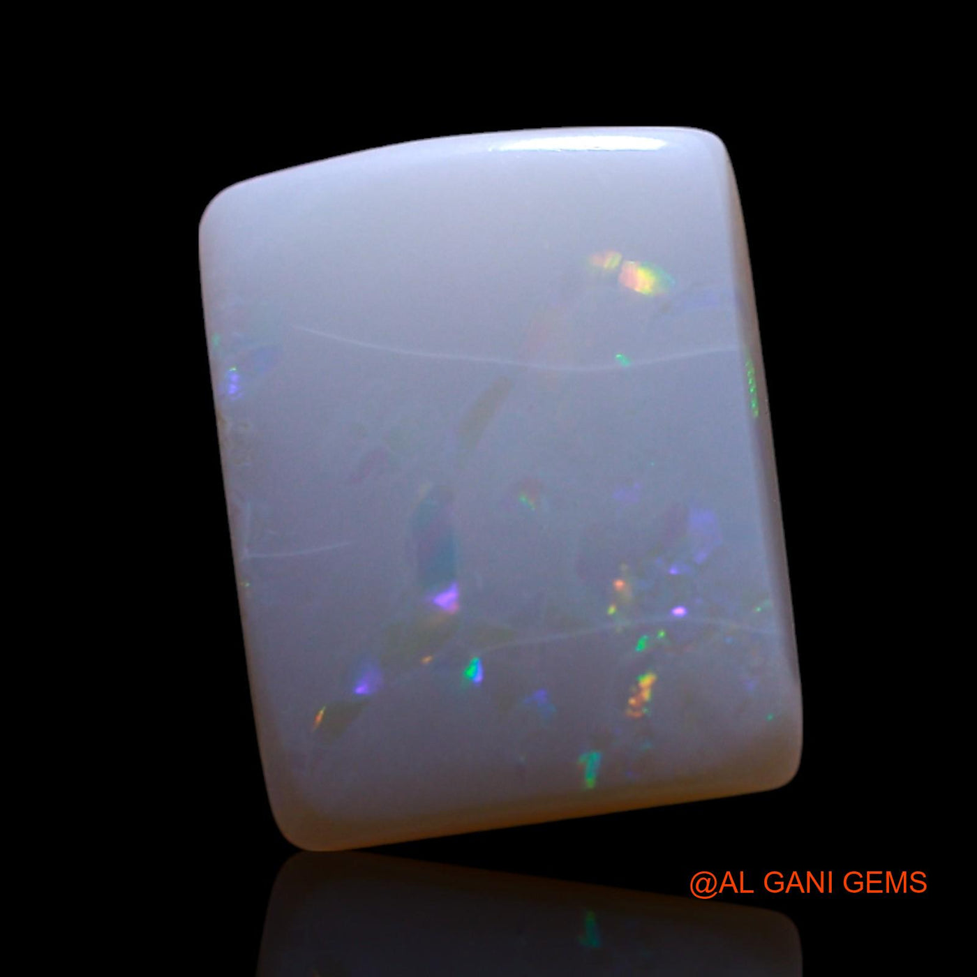 Natural Untreated Fire Opal Loose Gemstone Square Cabochon From Australia 1.70 Cts 11x8x2 mm AG-690