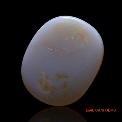 2.00 Cts Unheated Australian Fire Opal Loose Gemstone Oval Cabochon Natural 12x10x2 mm AG-692