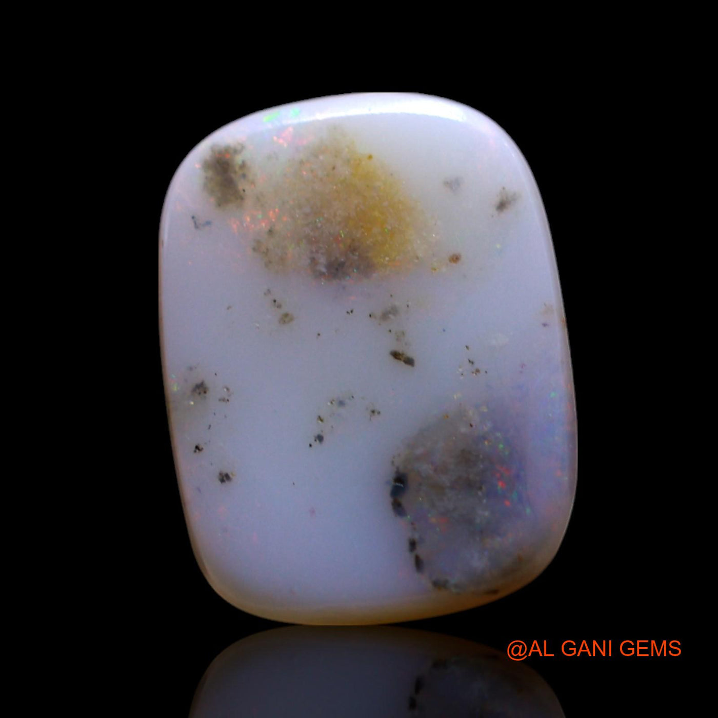 2.00 Cts Unheated Australian Fire Opal Loose Gemstone Oval Cabochon Natural 12x9x3 mm AG-694