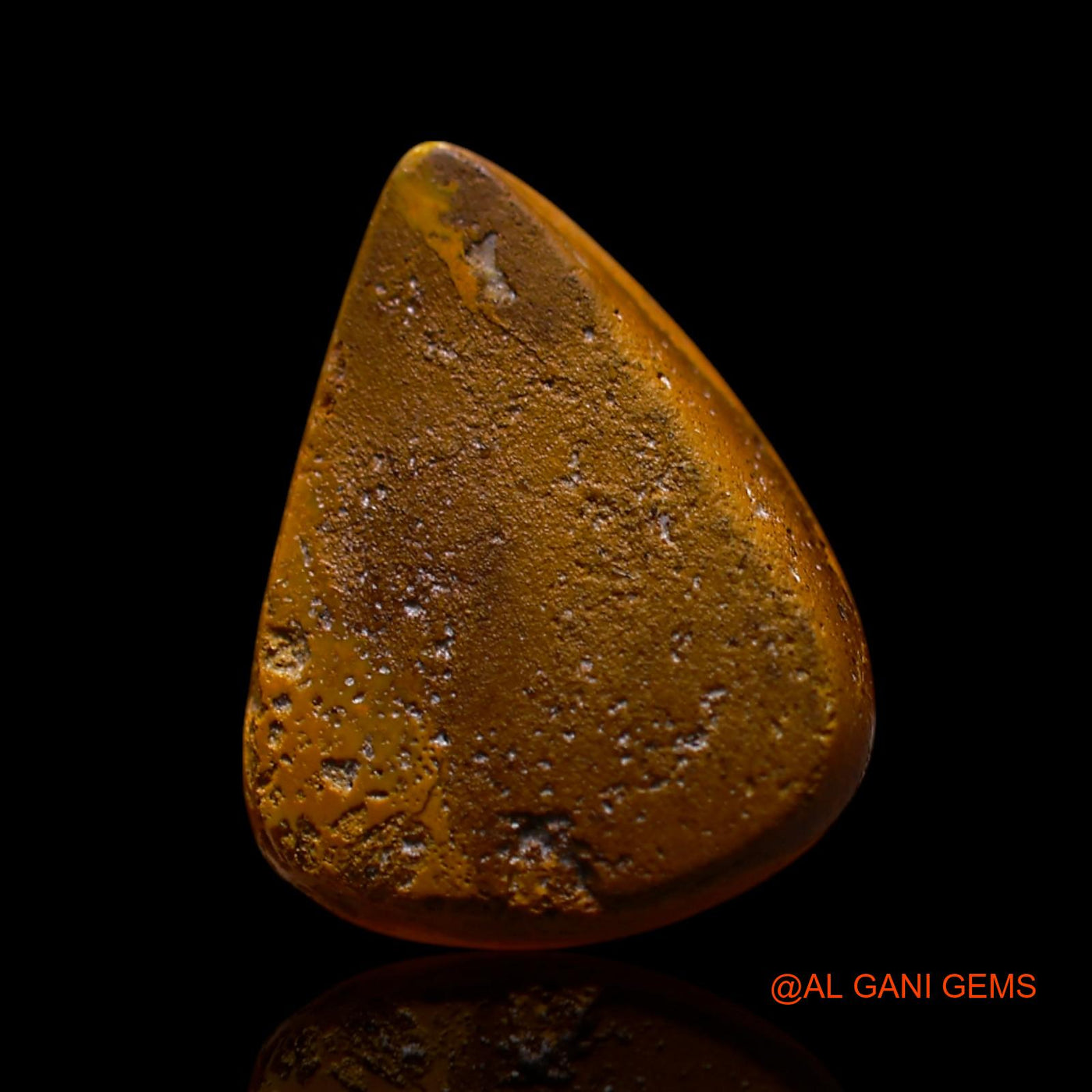 Natural Untreated Fire Opal Loose Gemstone Pear Cabochon From Australia 3.00 Cts 12x9x4 mm AG-696