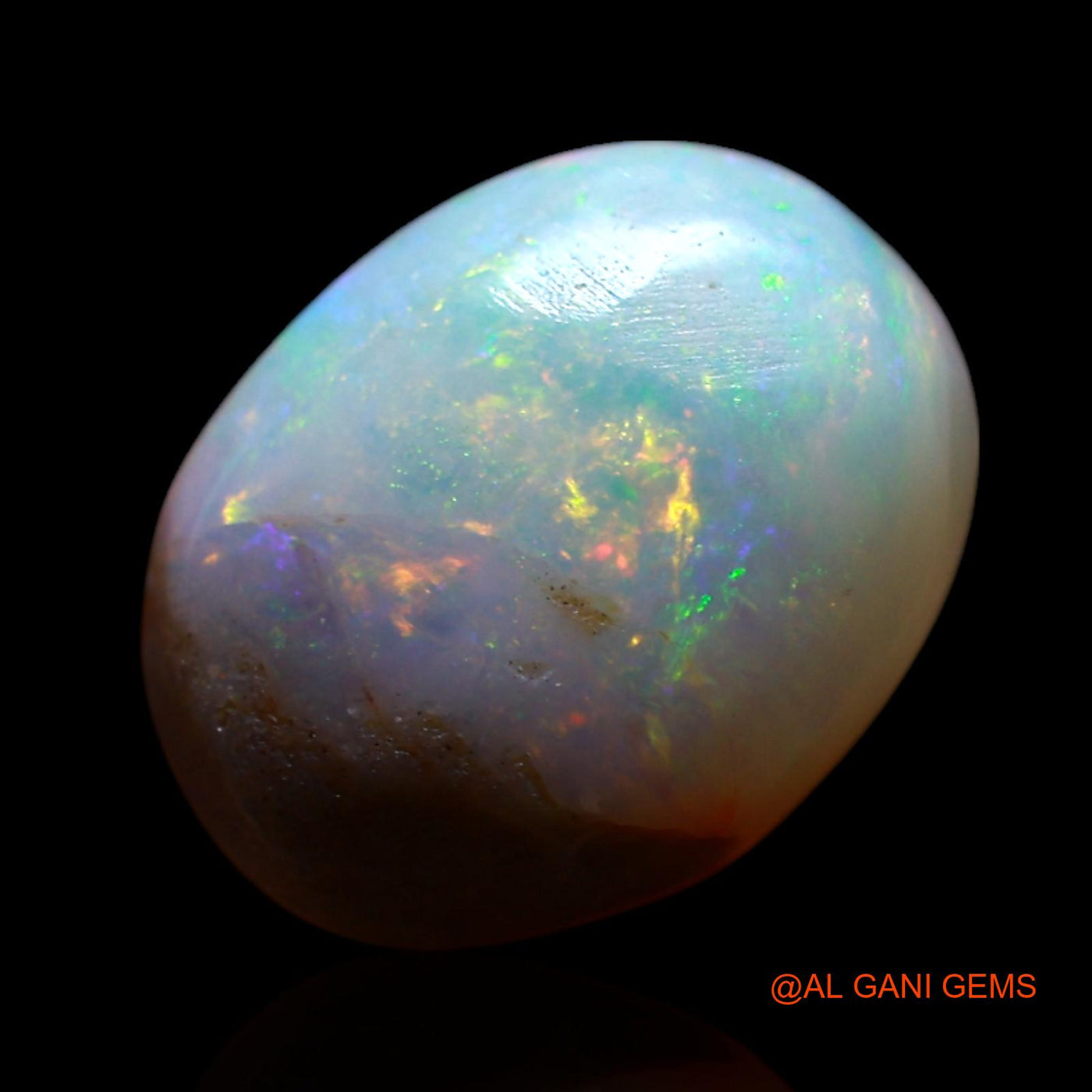 3.00 Cts Natural Australian Fire Opal Loose Gemstone Oval Cabochon 11x9x4 mm AG-697