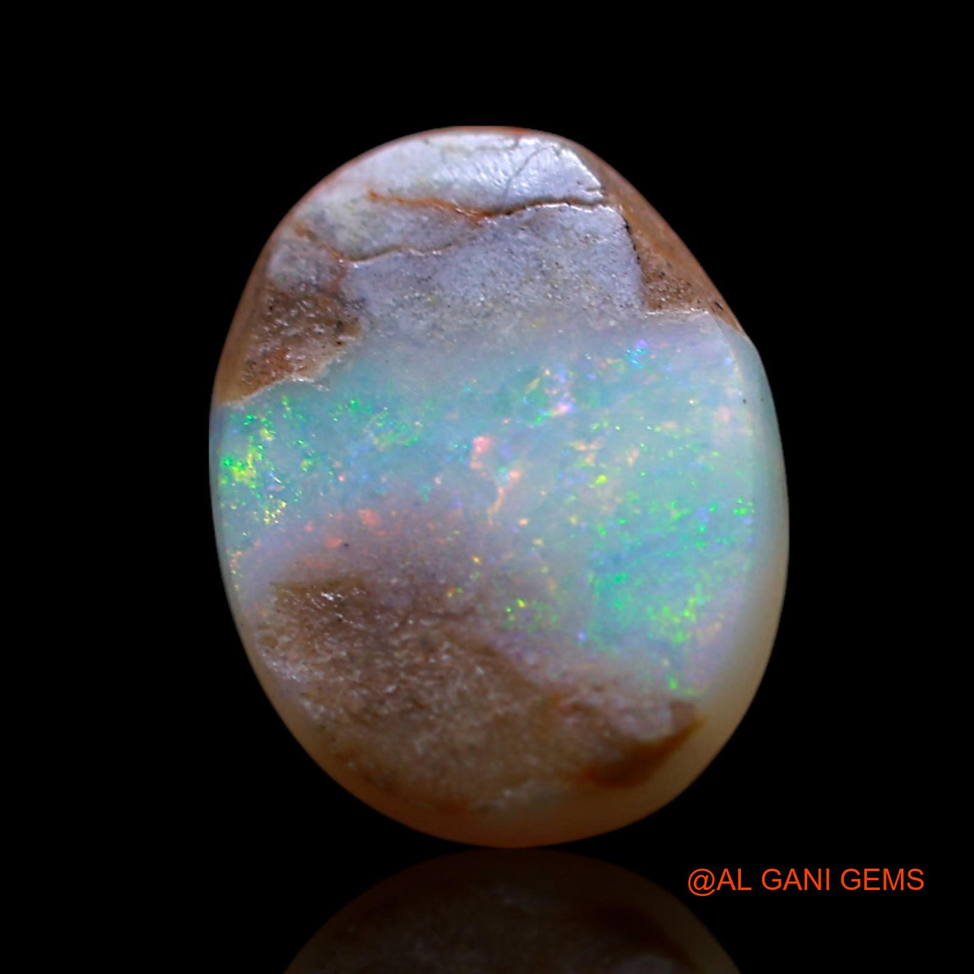 3.00 Cts Natural Australian Fire Opal Loose Gemstone Oval Cabochon 11x9x4 mm AG-697