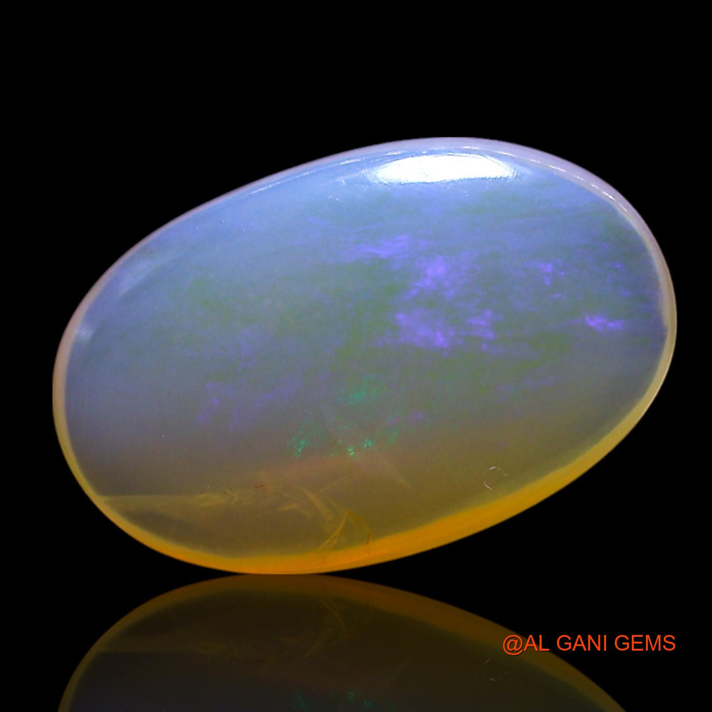 2.00 Cts Natural Australian Fire Opal Loose Gemstone Oval Cabochon 13x8x3 mm AG-698