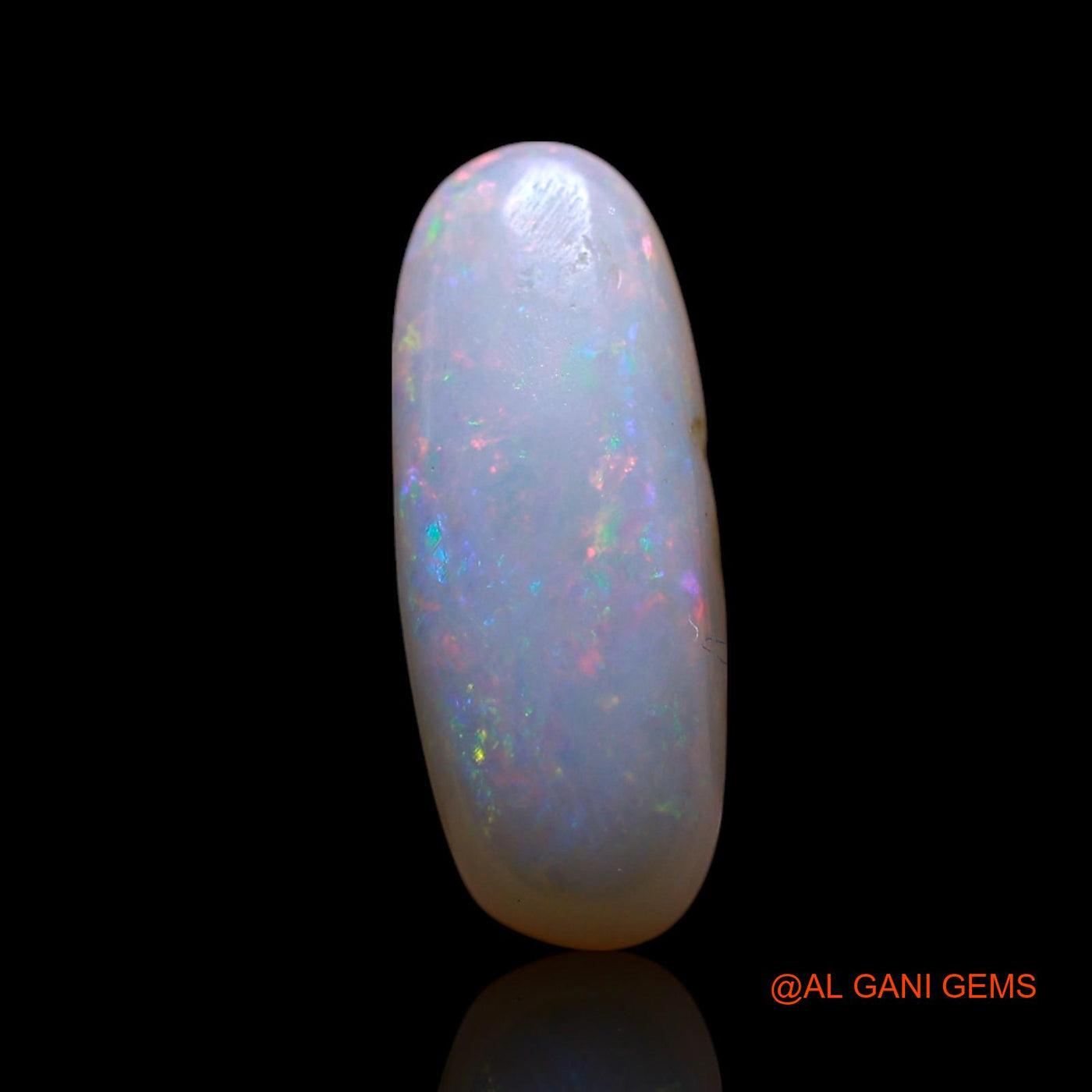 Natural Fire Opal Gemstone 2.00 Cts Loose Oval Cabochon From Australia 14x5x3 mm AG-699