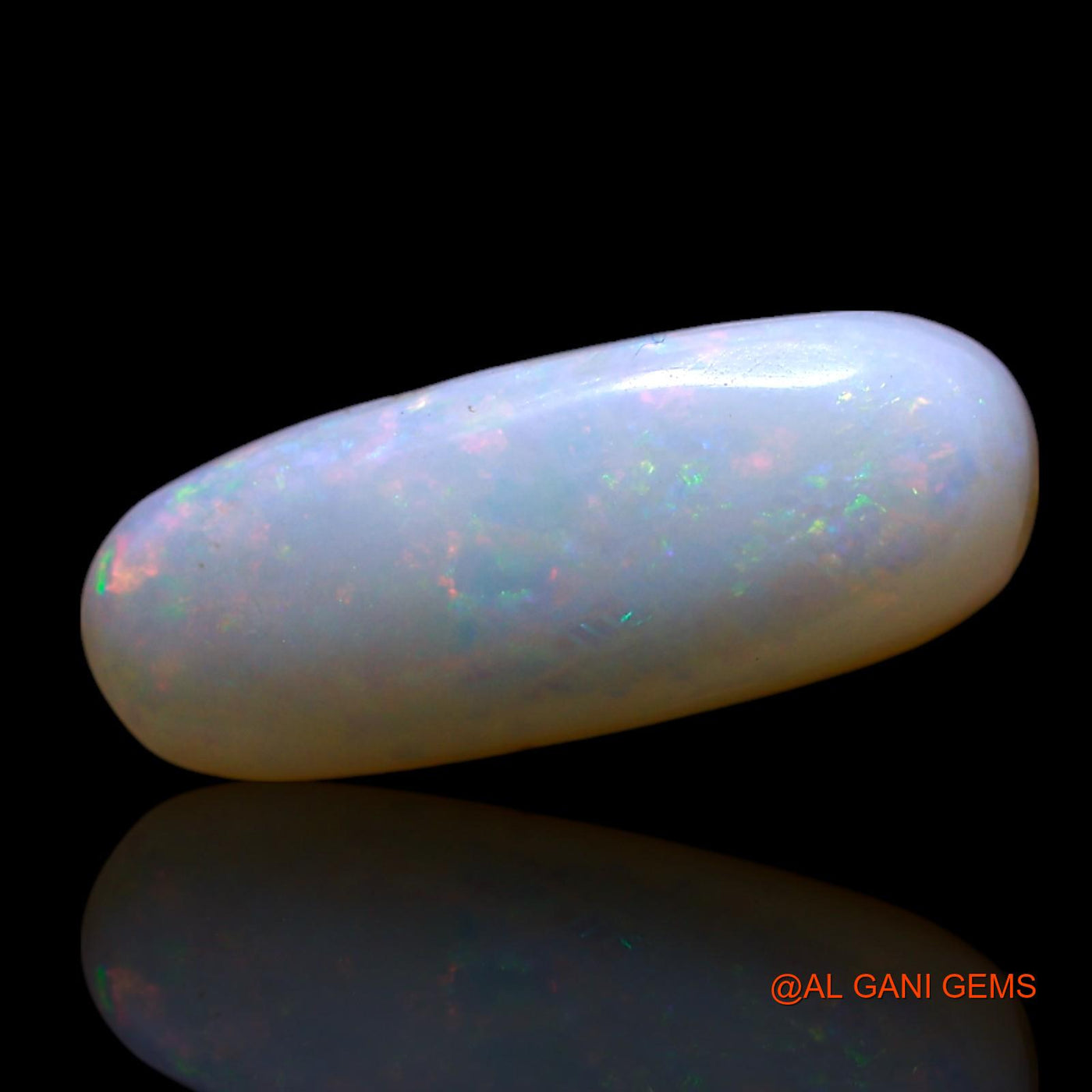 Natural Fire Opal Gemstone 2.00 Cts Loose Oval Cabochon From Australia 14x5x3 mm AG-699
