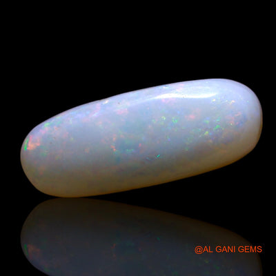 Natural Fire Opal Gemstone 2.00 Cts Loose Oval Cabochon From Australia 14x5x3 mm AG-699