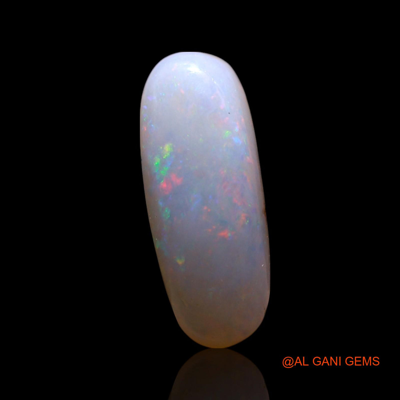 Natural Fire Opal Gemstone 2.00 Cts Loose Oval Cabochon From Australia 14x5x3 mm AG-699