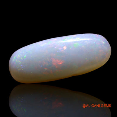 Natural Fire Opal Gemstone 2.00 Cts Loose Oval Cabochon From Australia 14x5x3 mm AG-699
