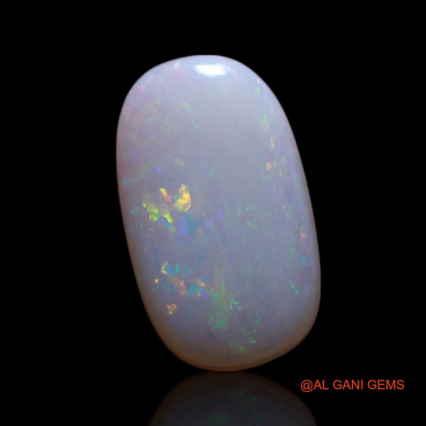 1.00 Cts Unheated Australian Fire Opal Loose Gemstone Oval Cabochon Natural 12x7x2 mm AG-69