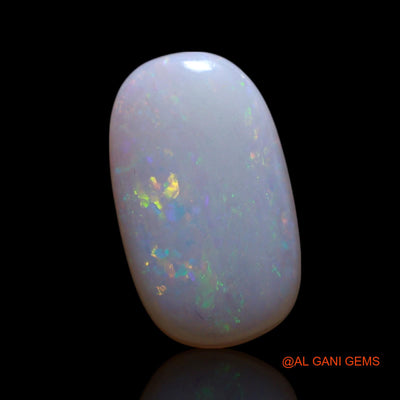 1.00 Cts Unheated Australian Fire Opal Loose Gemstone Oval Cabochon Natural 12x7x2 mm AG-69