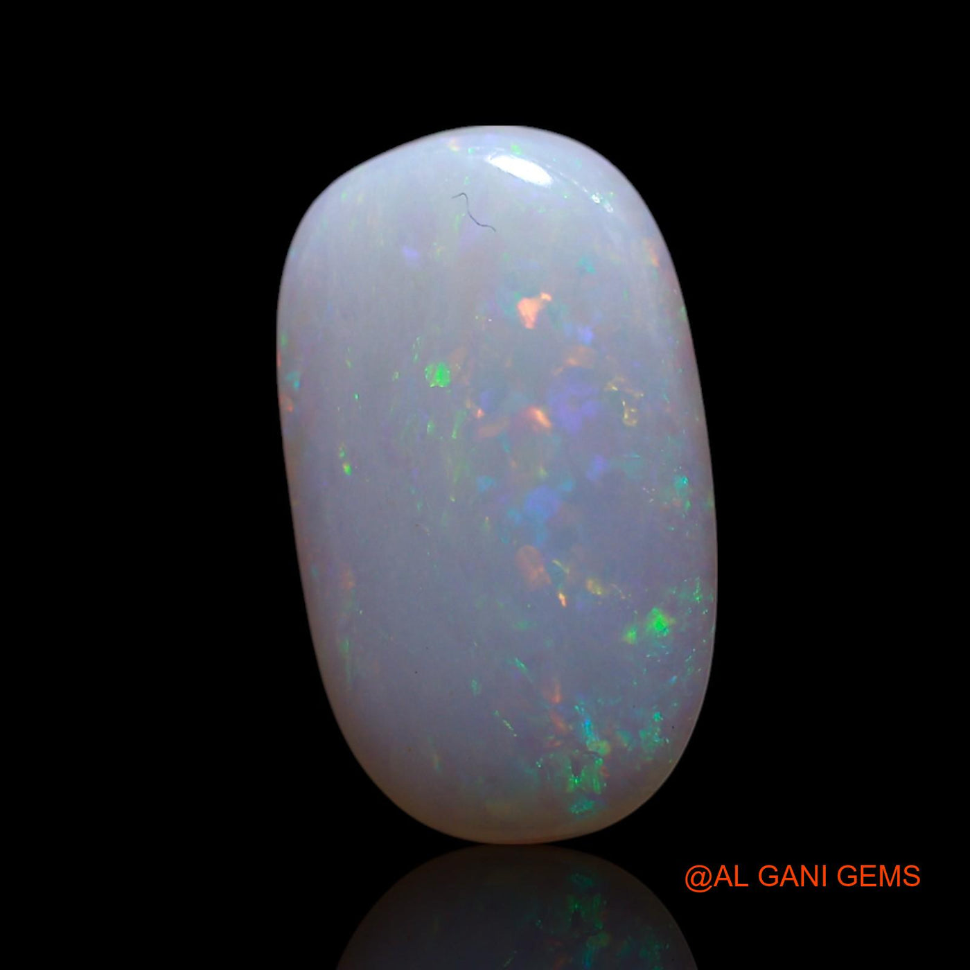 1.00 Cts Unheated Australian Fire Opal Loose Gemstone Oval Cabochon Natural 12x7x2 mm AG-69