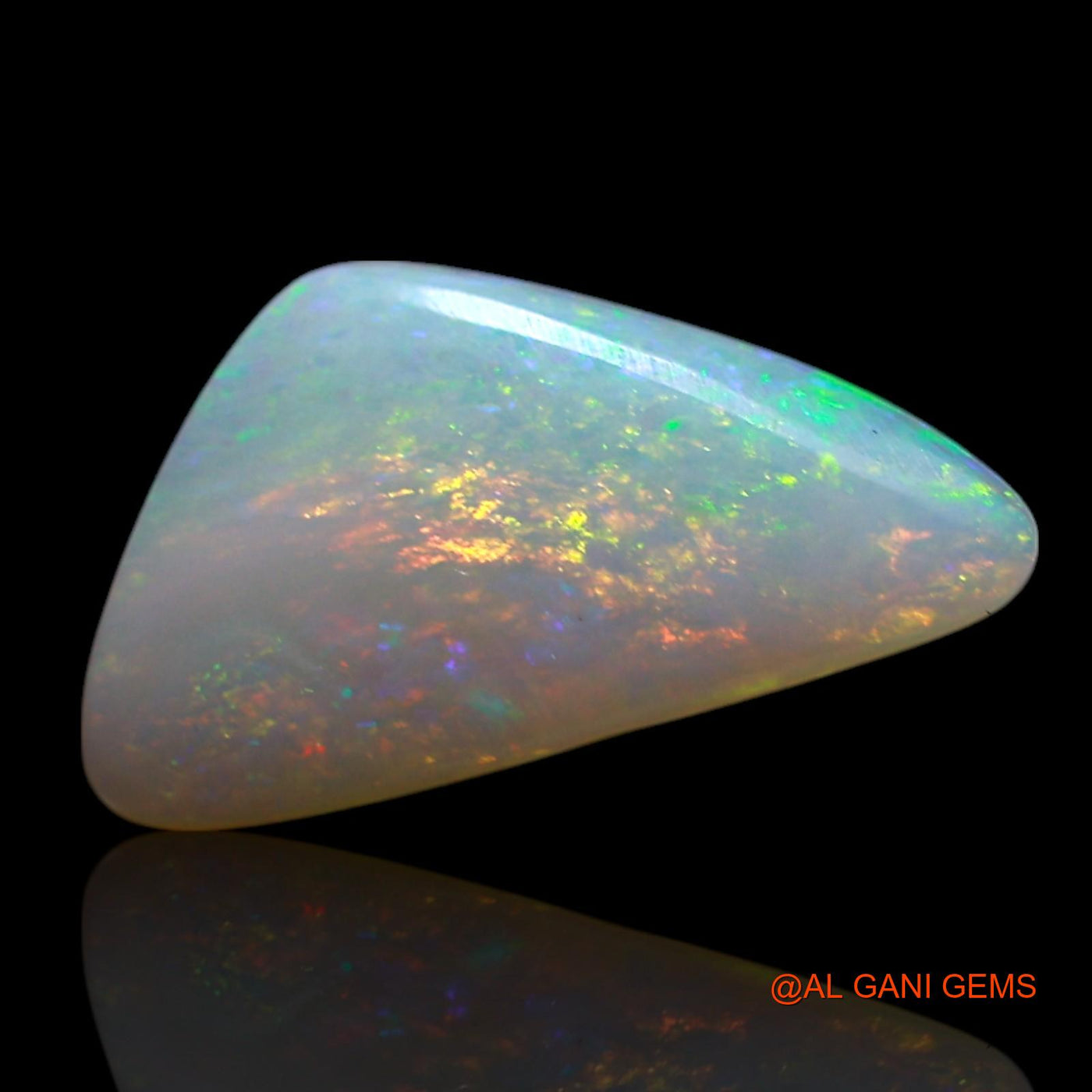 1.80 Cts Natural Australian Fire Opal Loose Gemstone Trillion Cabochon 13x7x3 mm AG-700