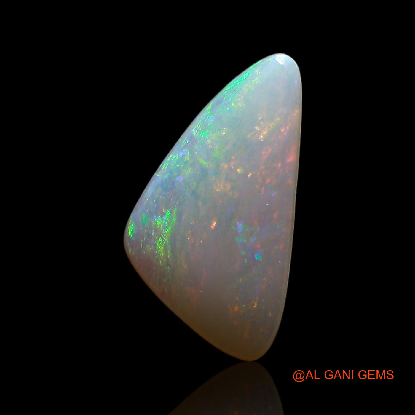 1.80 Cts Natural Australian Fire Opal Loose Gemstone Trillion Cabochon 13x7x3 mm AG-700