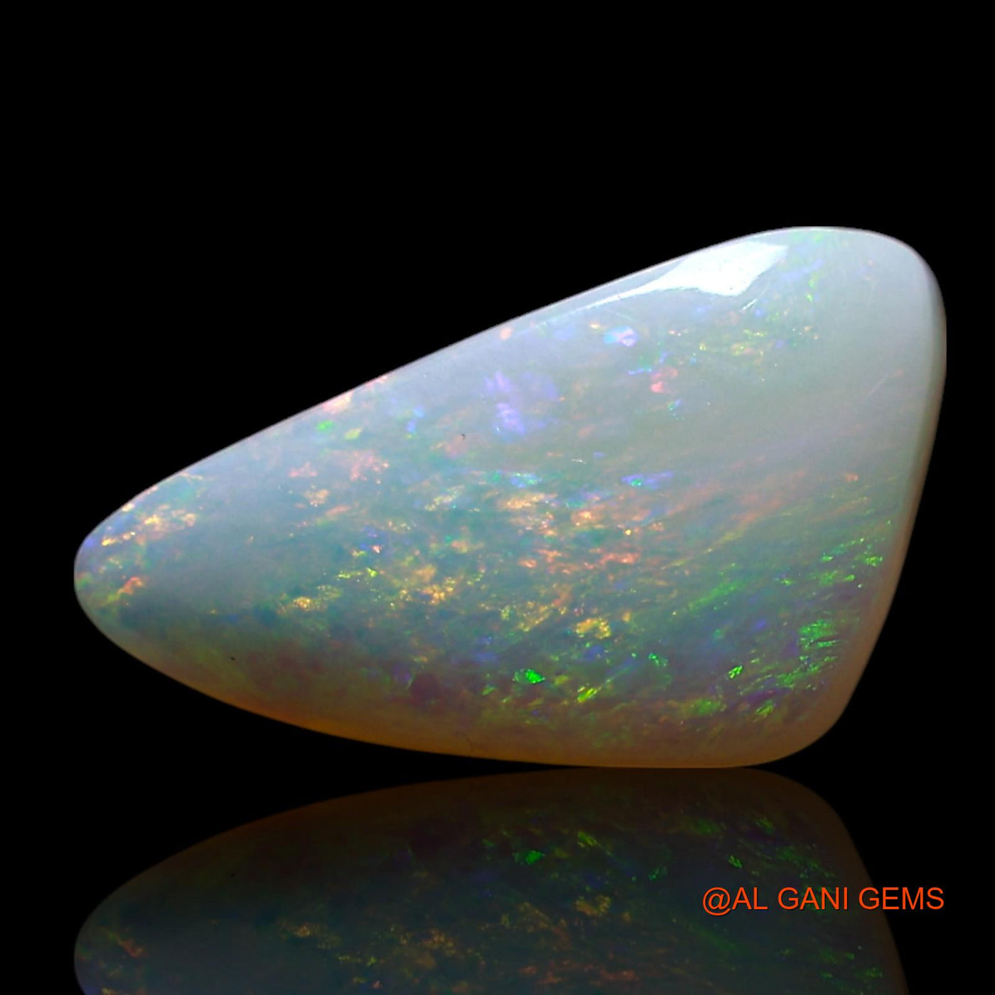 1.80 Cts Natural Australian Fire Opal Loose Gemstone Trillion Cabochon 13x7x3 mm AG-700