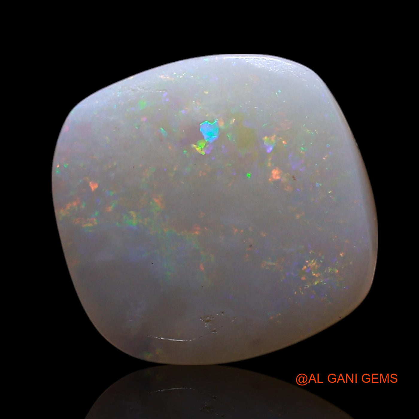 2.00 Cts Unheated Australian Fire Opal Loose Gemstone Oval Cabochon Natural 10x10x3 mm AG-702
