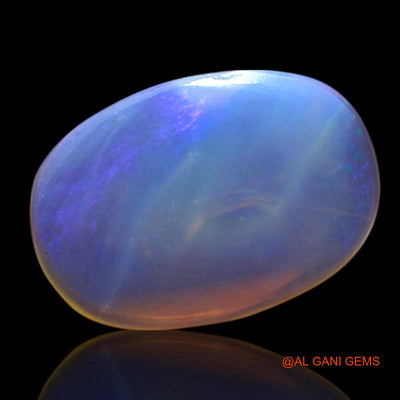 Natural Untreated Fire Opal Loose Gemstone Oval Cabochon From Australia 1.50 Cts 12x8x2 mm AG-704