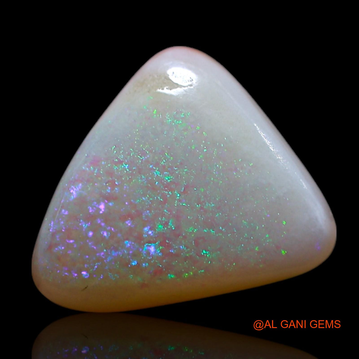 2.00 Cts Natural Australian Fire Opal Trillion Cabochon Loose Gemstone For Jewelry 11x9x3 mm AG-705