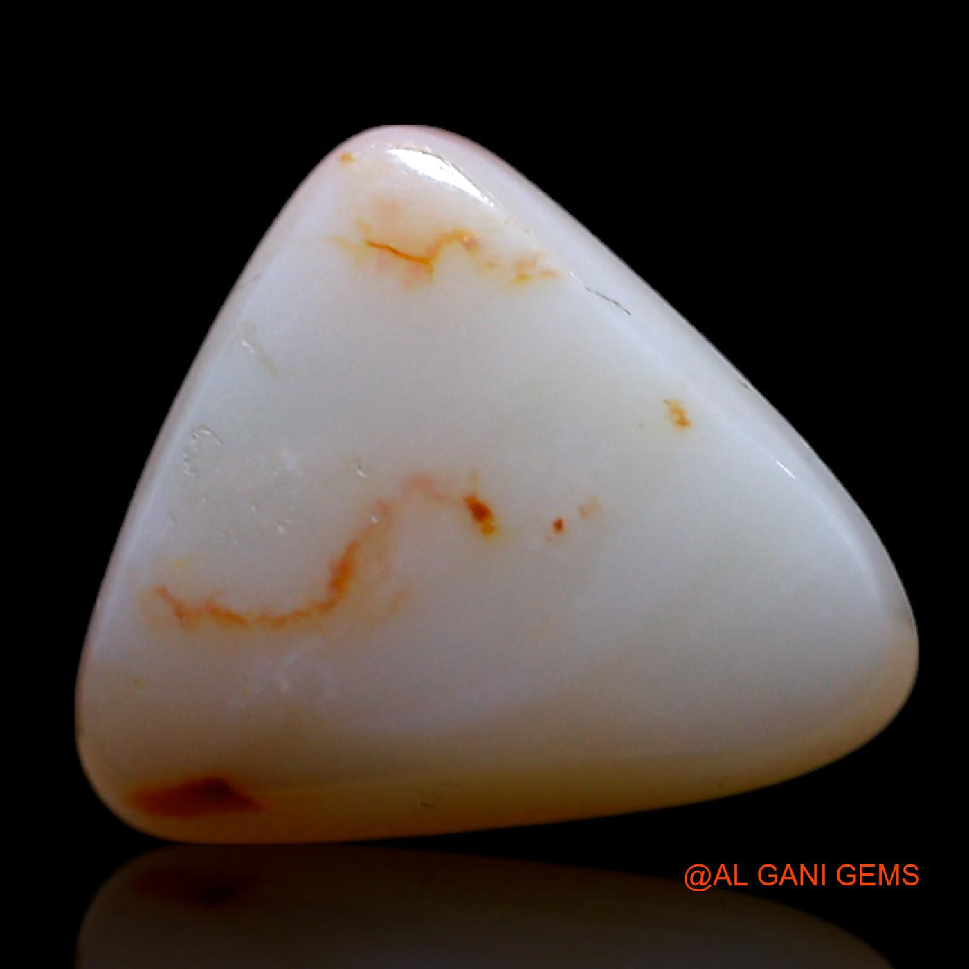 2.00 Cts Natural Australian Fire Opal Trillion Cabochon Loose Gemstone For Jewelry 11x9x3 mm AG-705