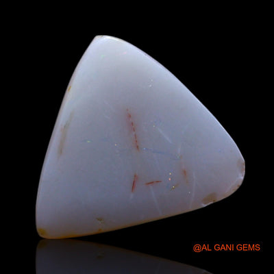 Natural Untreated Fire Opal Loose Gemstone Trillion Cabochon From Australia 1.00 Cts 11x10x2 mm AG-706