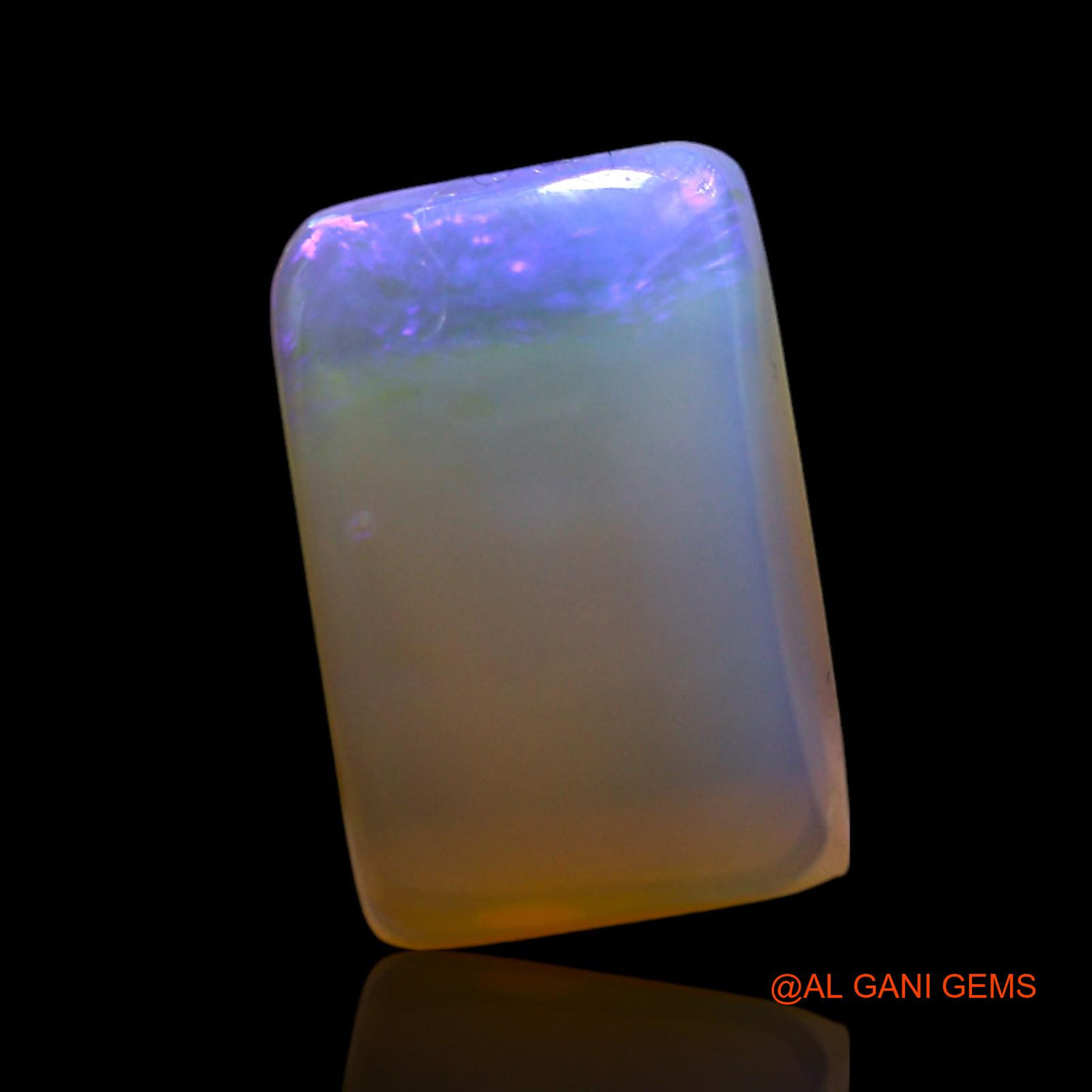 2.00 Cts Natural Australian Fire Opal Loose Gemstone Square Cabochon 11x7x4 mm AG-707