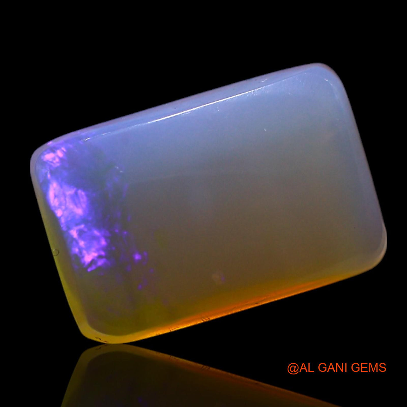 2.00 Cts Natural Australian Fire Opal Loose Gemstone Square Cabochon 11x7x4 mm AG-707
