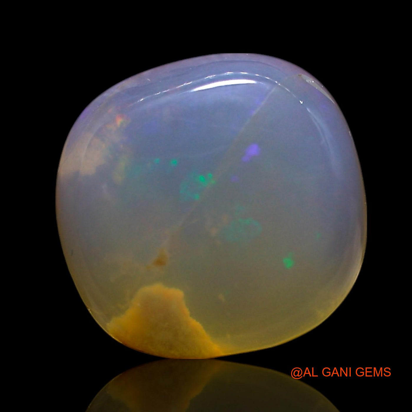 Natural Untreated Fire Opal Loose Gemstone Oval Cabochon From Australia 3.00 Cts 11x10x4 mm AG-708