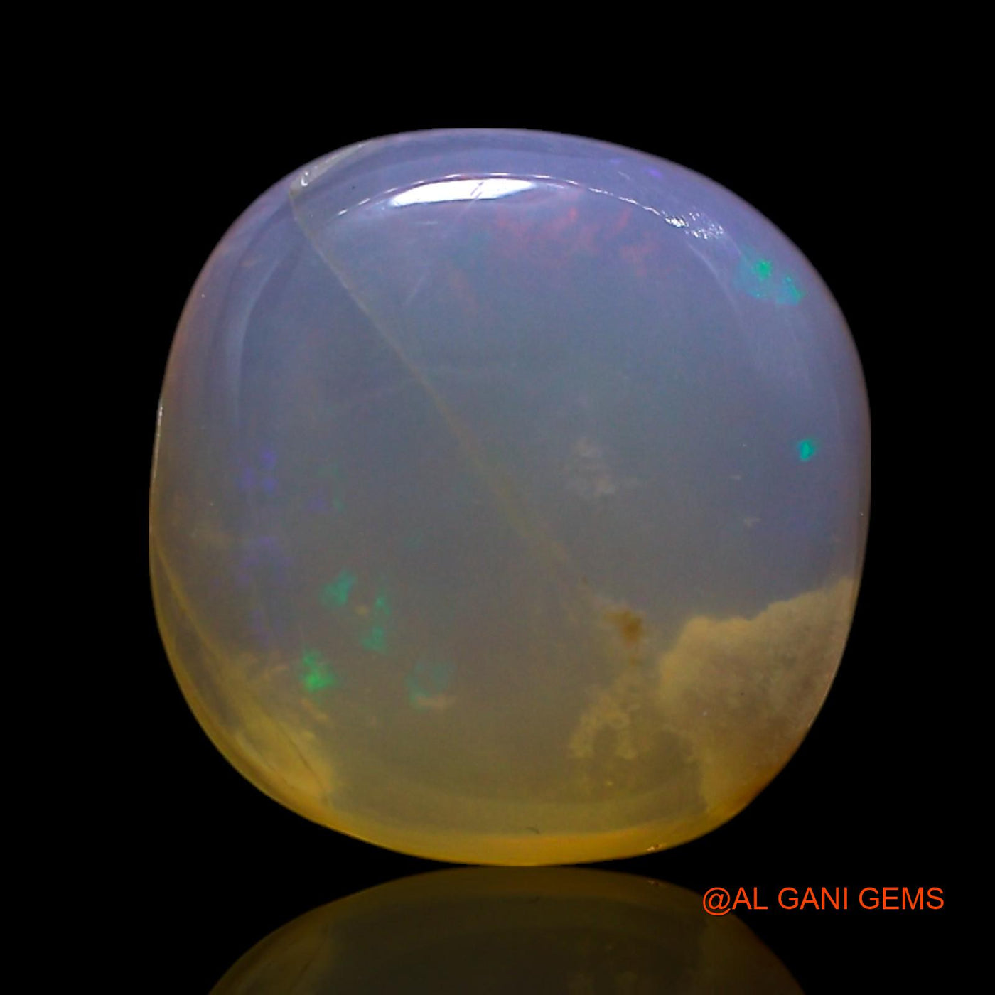 Natural Untreated Fire Opal Loose Gemstone Oval Cabochon From Australia 3.00 Cts 11x10x4 mm AG-708