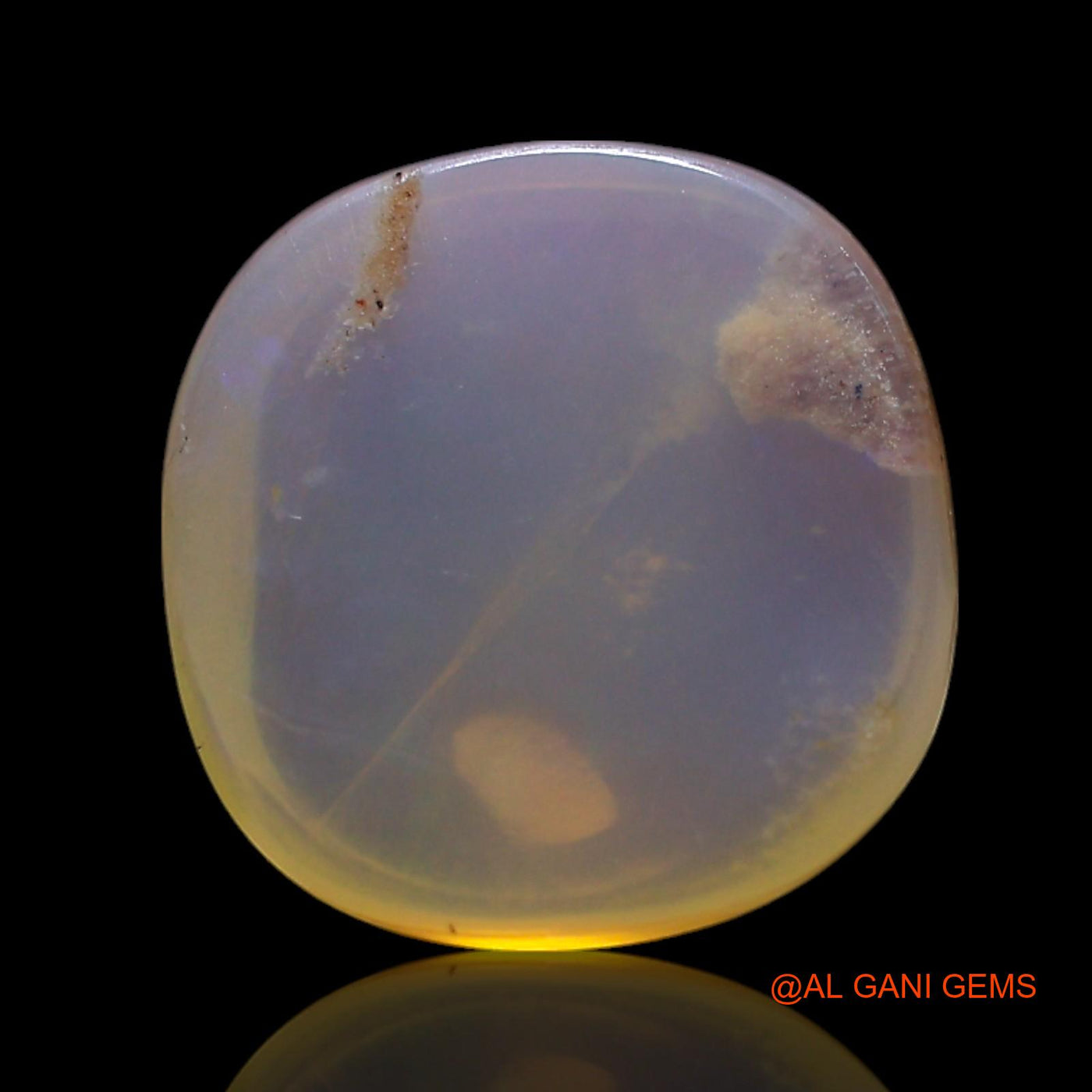 Natural Untreated Fire Opal Loose Gemstone Oval Cabochon From Australia 3.00 Cts 11x10x4 mm AG-708