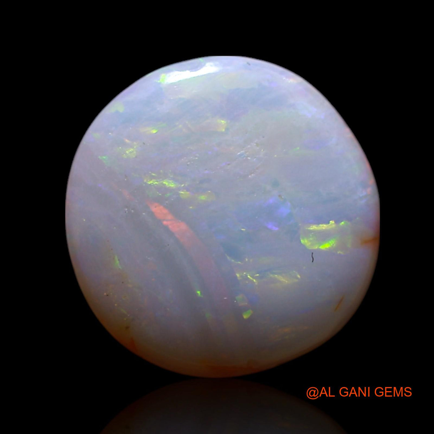 1.50 Cts Natural Australian Fire Opal Loose Gemstone Oval Cabochon 10x10x2 mm AG-70
