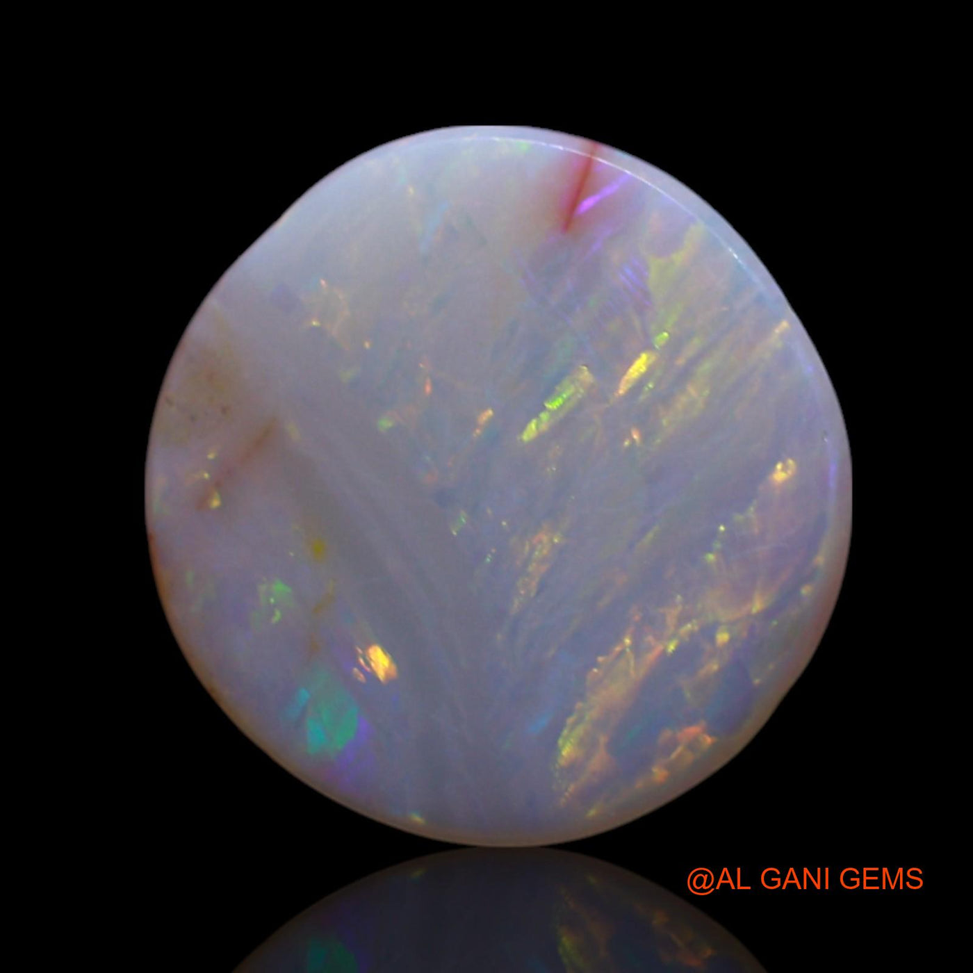 1.50 Cts Natural Australian Fire Opal Loose Gemstone Oval Cabochon 10x10x2 mm AG-70