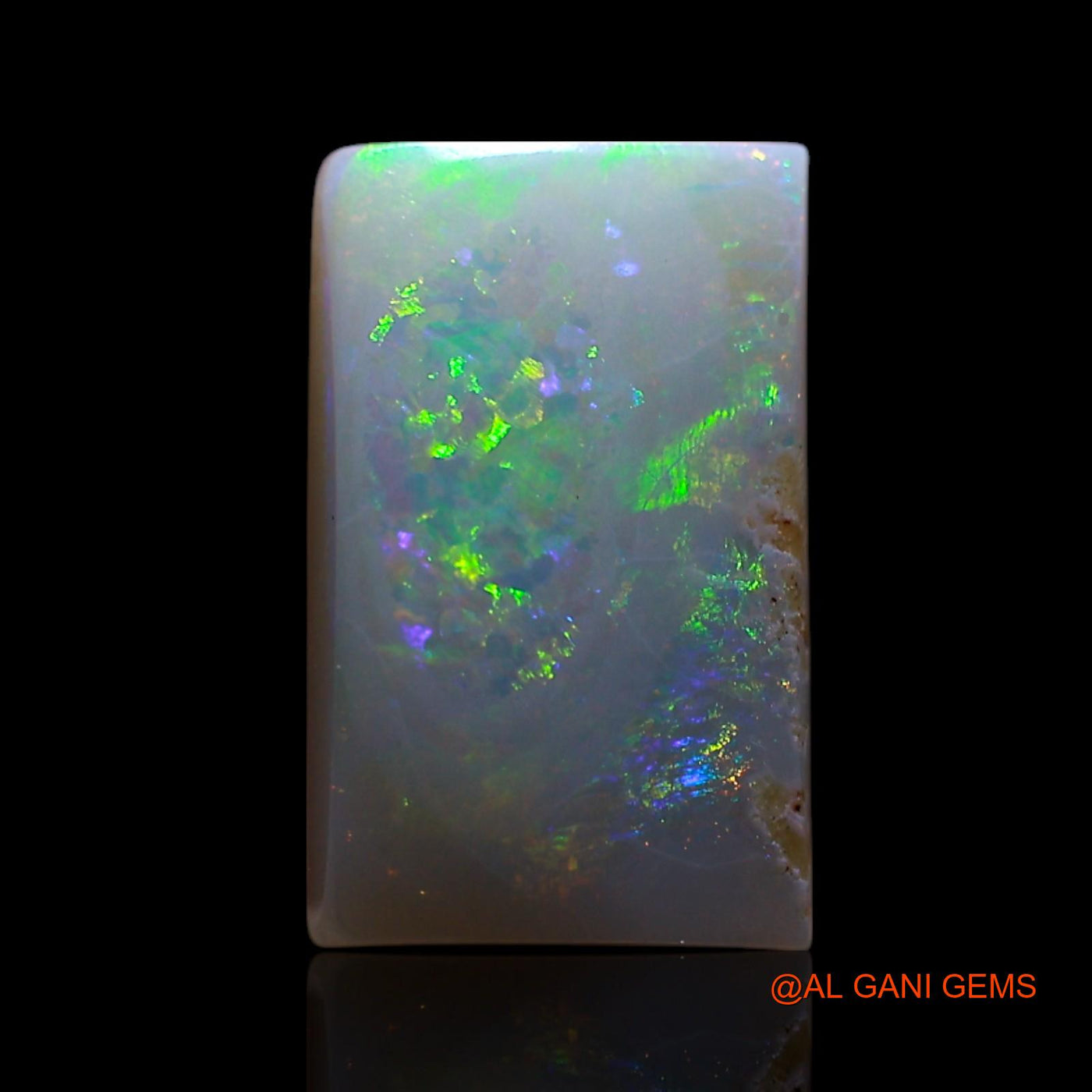 1.50 Cts Natural Australian Fire Opal Loose Gemstone Square Cabochon 11x7x2 mm AG-711