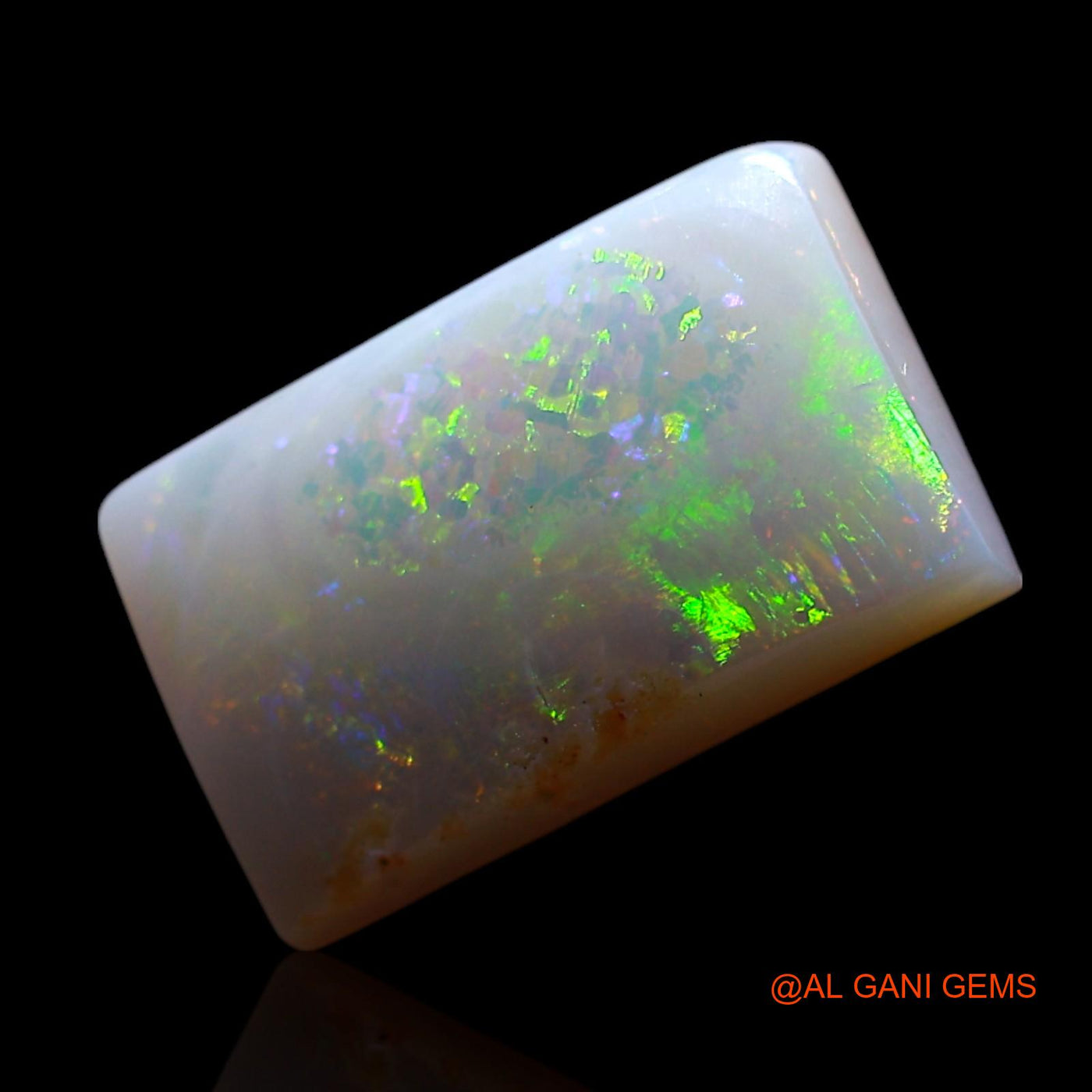 1.50 Cts Natural Australian Fire Opal Loose Gemstone Square Cabochon 11x7x2 mm AG-711