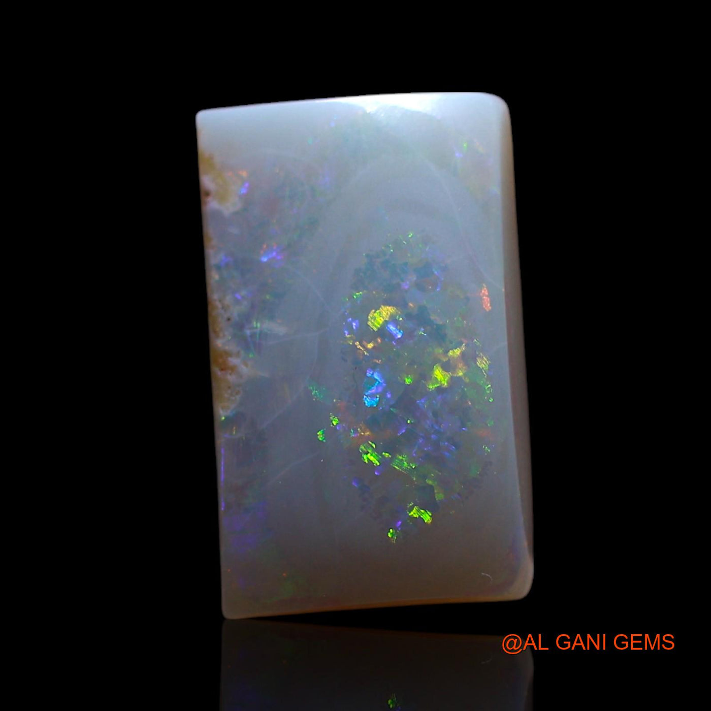 1.50 Cts Natural Australian Fire Opal Loose Gemstone Square Cabochon 11x7x2 mm AG-711