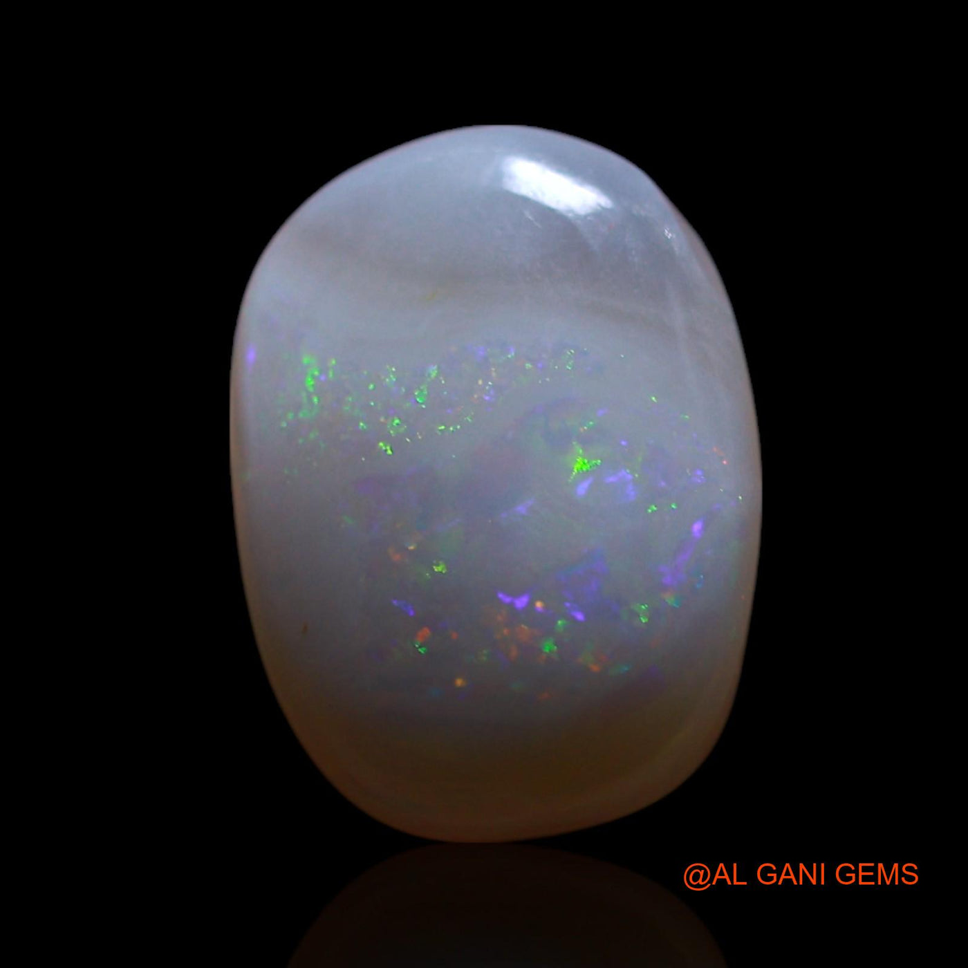 2.00 Cts Unheated Australian Fire Opal Loose Gemstone Oval Cabochon Natural 11x8x4 mm AG-714