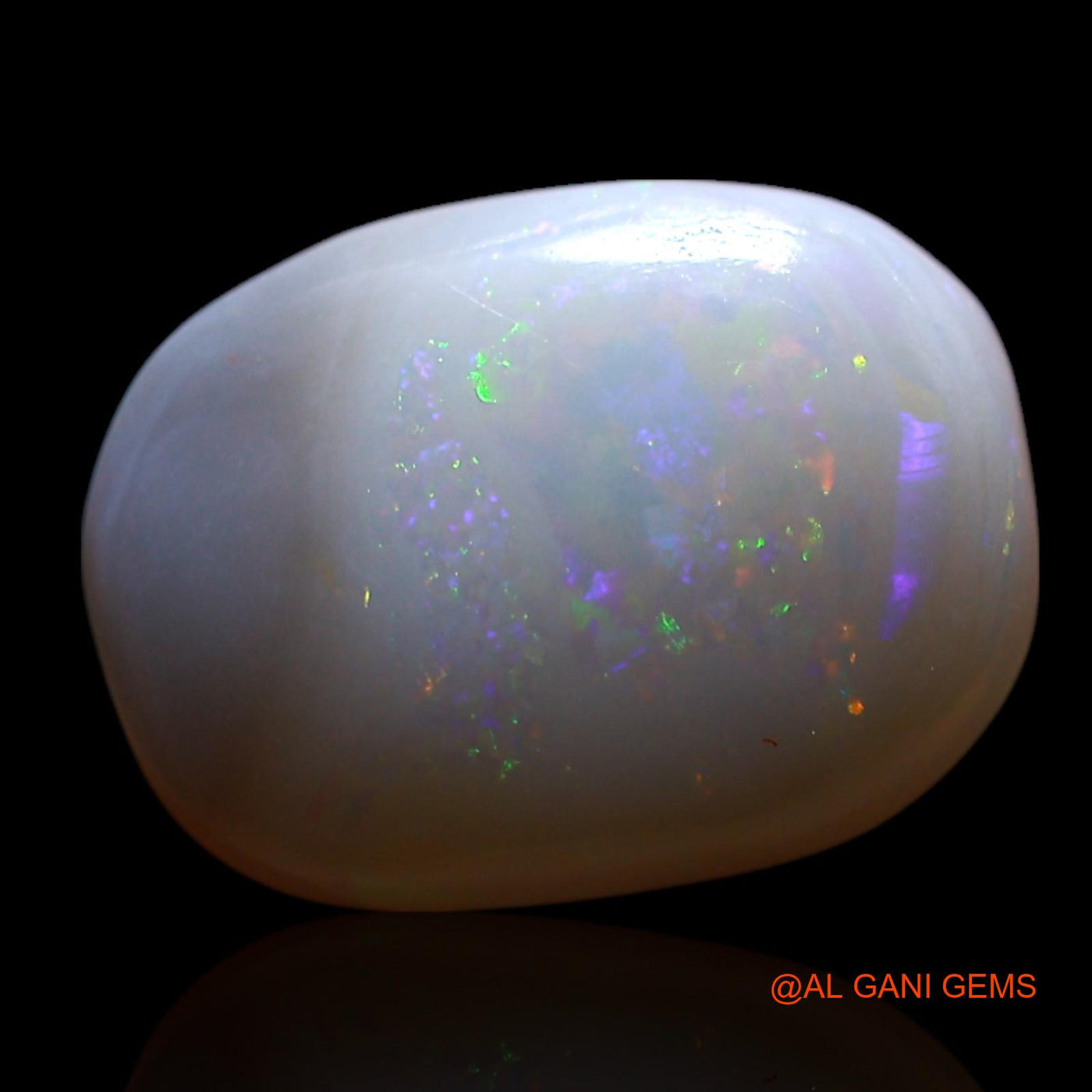 2.00 Cts Unheated Australian Fire Opal Loose Gemstone Oval Cabochon Natural 11x8x4 mm AG-714