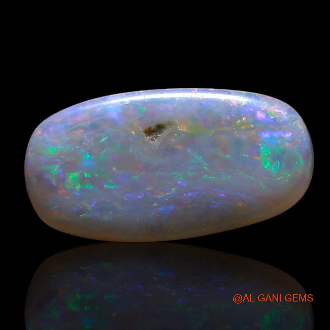 Natural Fire Opal Gemstone 2.00 Cts Loose Oval Cabochon From Australia 12x7x3 mm AG-717